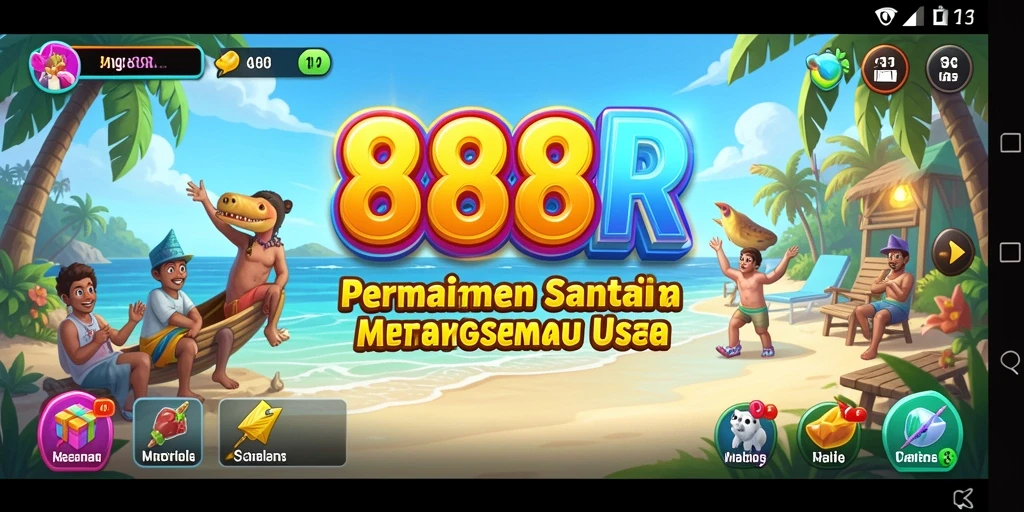 Tampilan gameplay menarik dari 888R yang santai dan mengasyikkan.