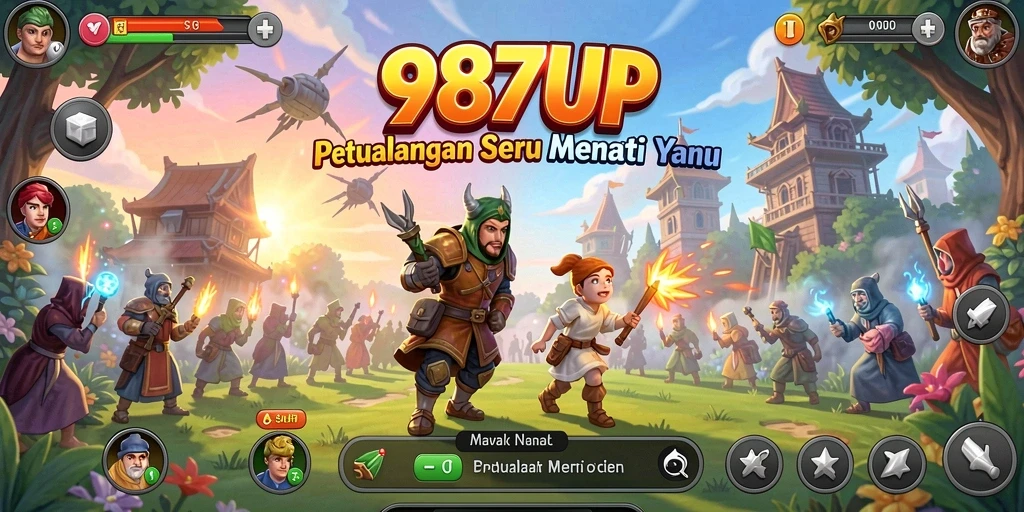 Tampilan gameplay memukau dari 987UP yang penuh petualangan.