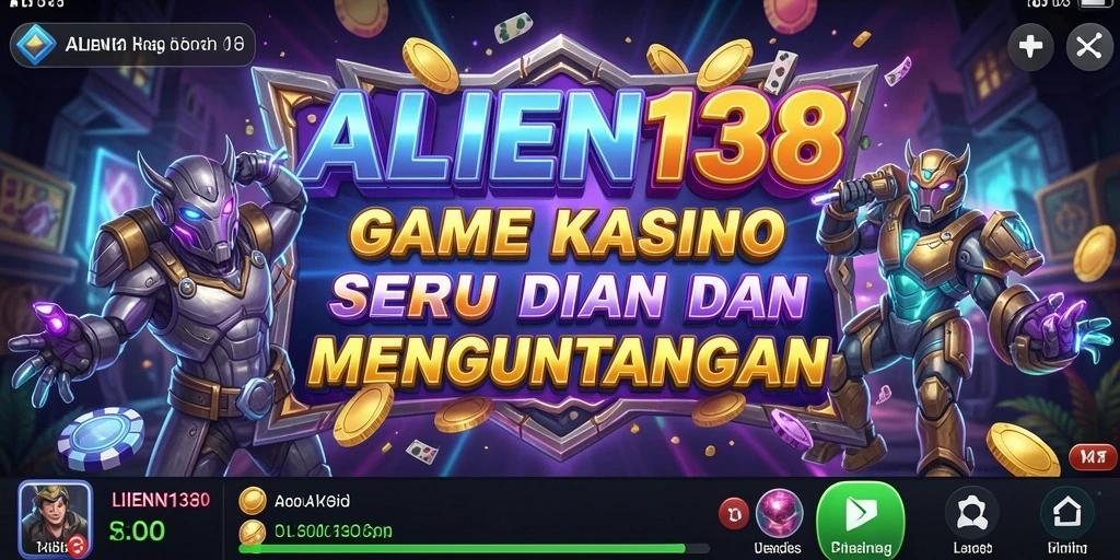 Tampilan screenshot utama ALIEN138 menampilkan aksi seru permainan Kasino.