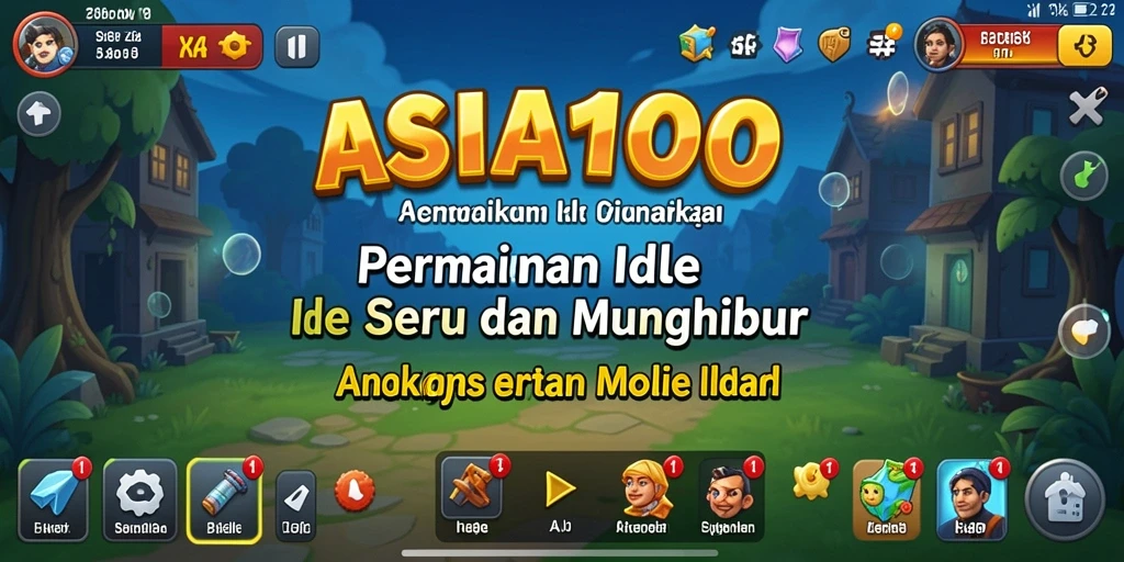Tangkapan layar menampilkan gameplay ASIA100 yang menarik dan futuristik.