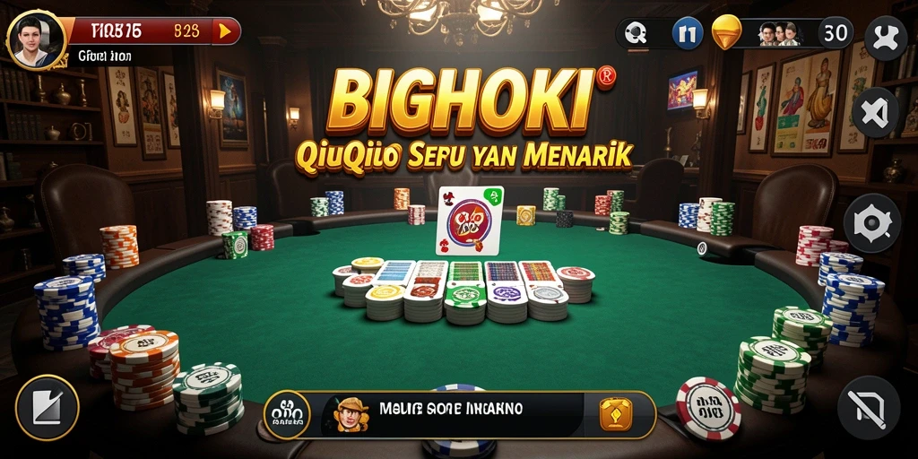 Screenshot gameplay BIGHOKI yang menampilkan aksi seru QiuQiu.