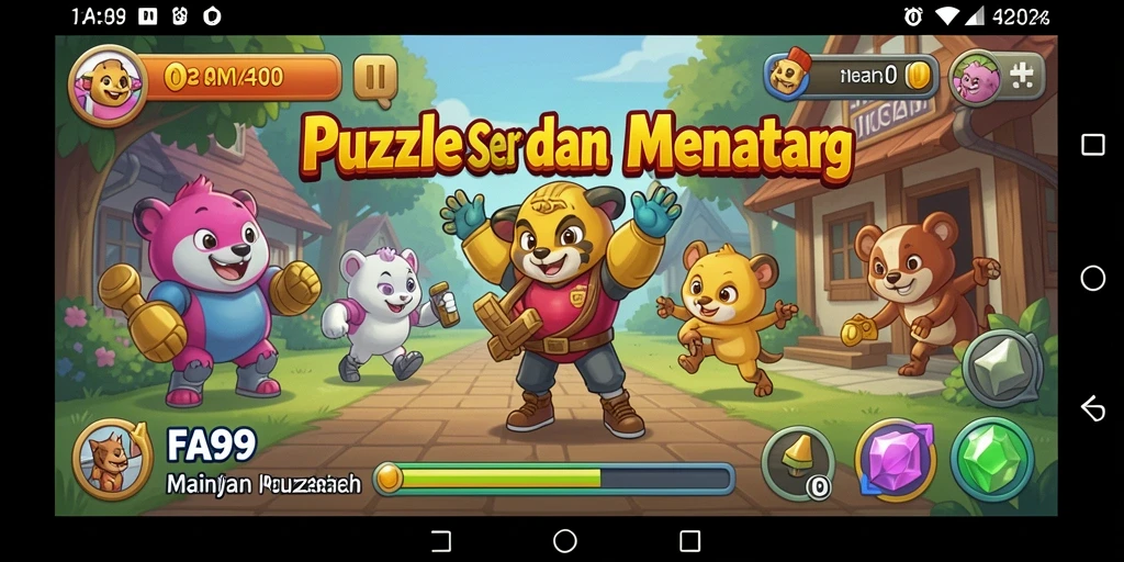 Tampilan gameplay FA99 menunjukkan puzzle yang menantang untuk dipecahkan.