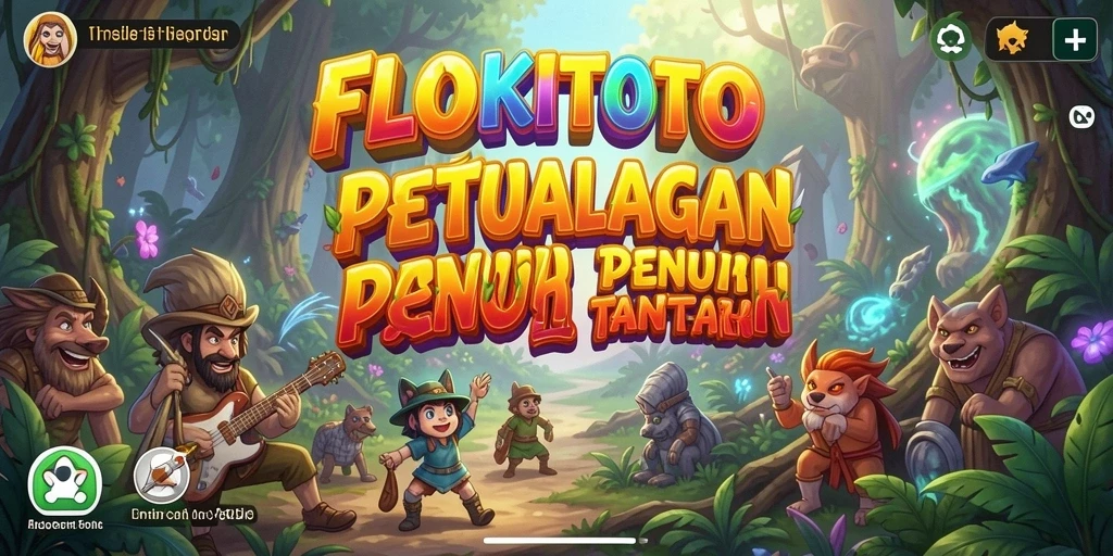 Tangkapan layar menunjukkan aksi seru di FLOKITOTO dengan grafik menawan.