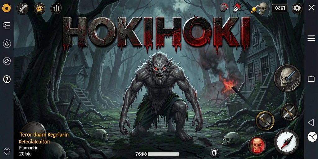 Gameplay HOKIHOKI yang menyenangkan dan menakutkan.