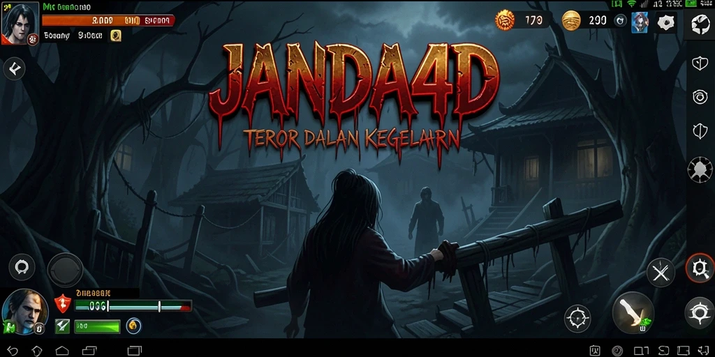 Screenshot JANDA4D menampilkan suasana gameplay yang mencekam dan menegangkan.