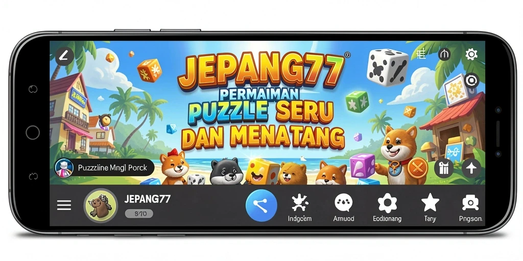 Tampilan menarik dari gameplay Puzzle di JEPANG77.