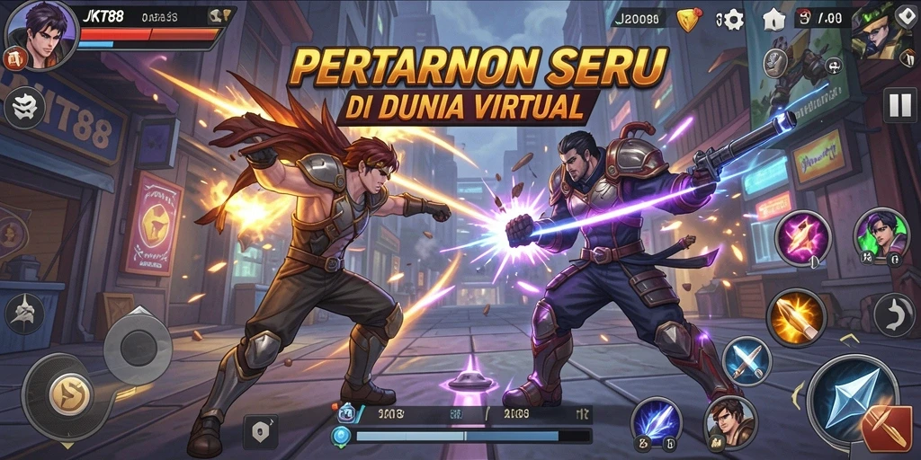 Screenshot tampilan gameplay JKT88 yang menarik dan dinamis.