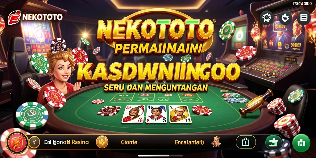 Screenshot gameplay menarik dari NEKOTOTO yang menunjukkan suasana Kasino.