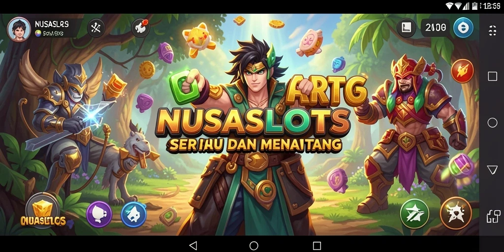 Gambaran gameplay RPG yang menegangkan di NUSASLOTS.