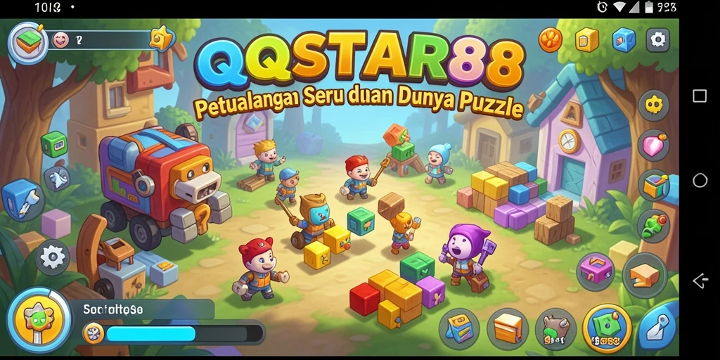 Screenshot QQSTAR88 menampilkan suasana permainan Puzzle yang menantang.