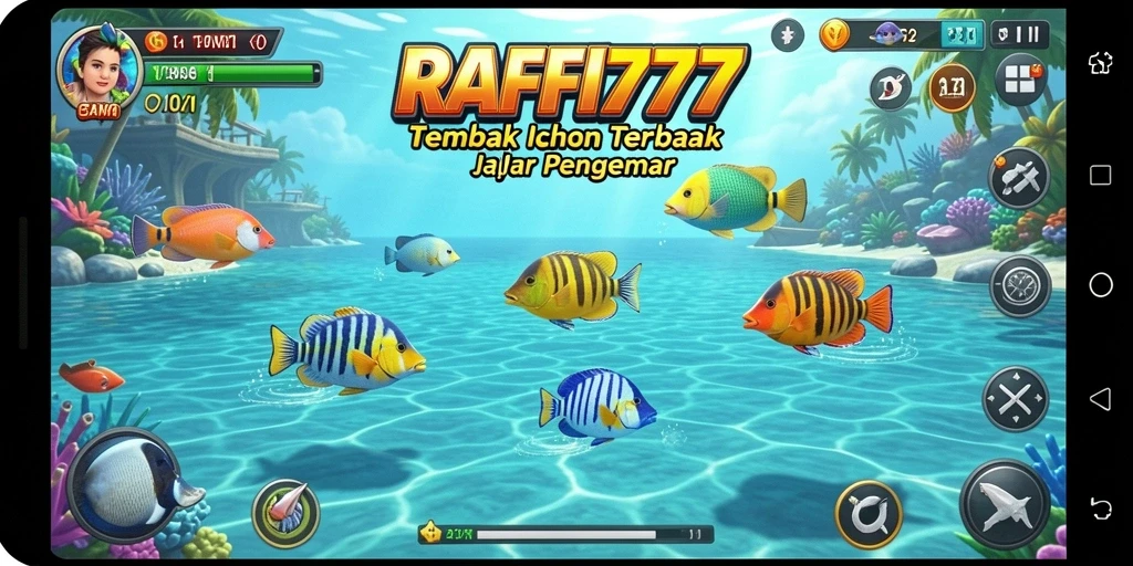 Screenshot utama RAFFI777 menampilkan aksi seru dalam Tembak Ikan.