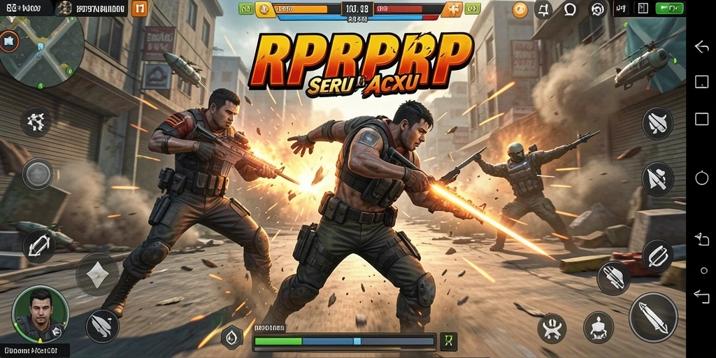 Gameplay intens RPRPRP dengan pertarungan yang mendebarkan.