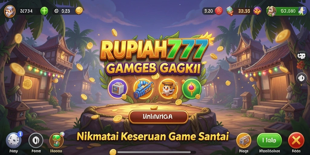 Tampilan gameplay RUPIAH777 yang penuh warna dan menyenangkan.