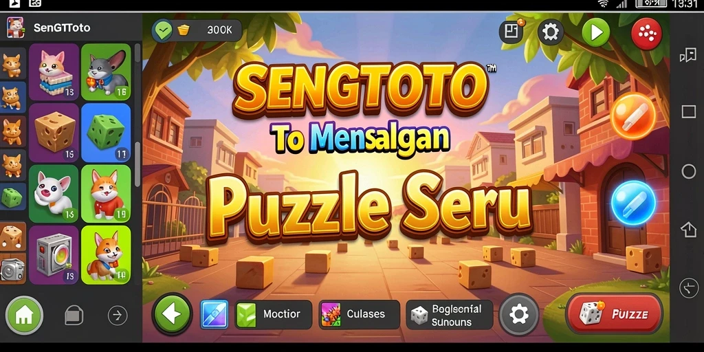Tampilan gameplay seru di SENGTOTO saat menyusun puzzle.